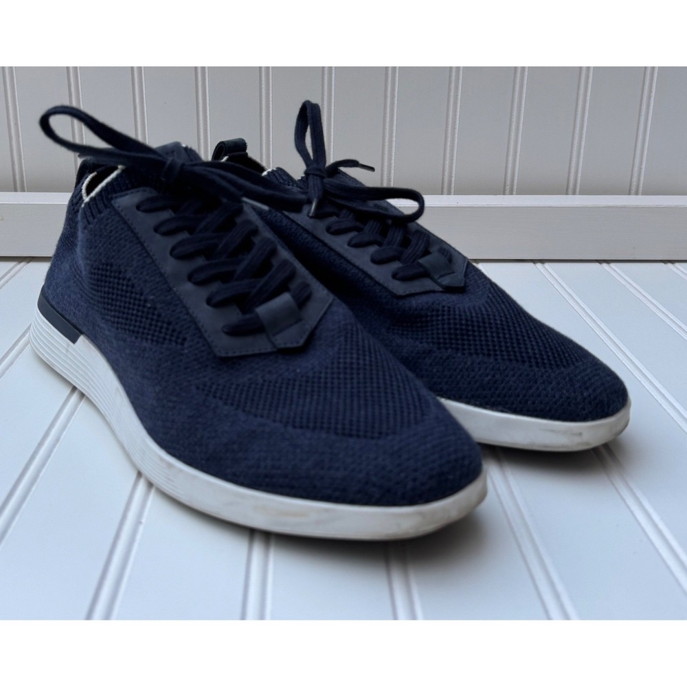 Wolf & Shepherd SwiftKnit Derby Navy Blue Mens Sneakers Size 9 Made in Portugal